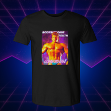 Load image into Gallery viewer, Bodybuilding Youth Come to Us! (Fitted Tee)