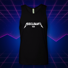 Load image into Gallery viewer, Musclewave Glitched Metal (Black Tank)
