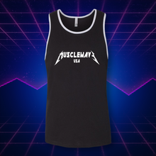 Load image into Gallery viewer, Musclewave Glitched Metal (Black Tank)